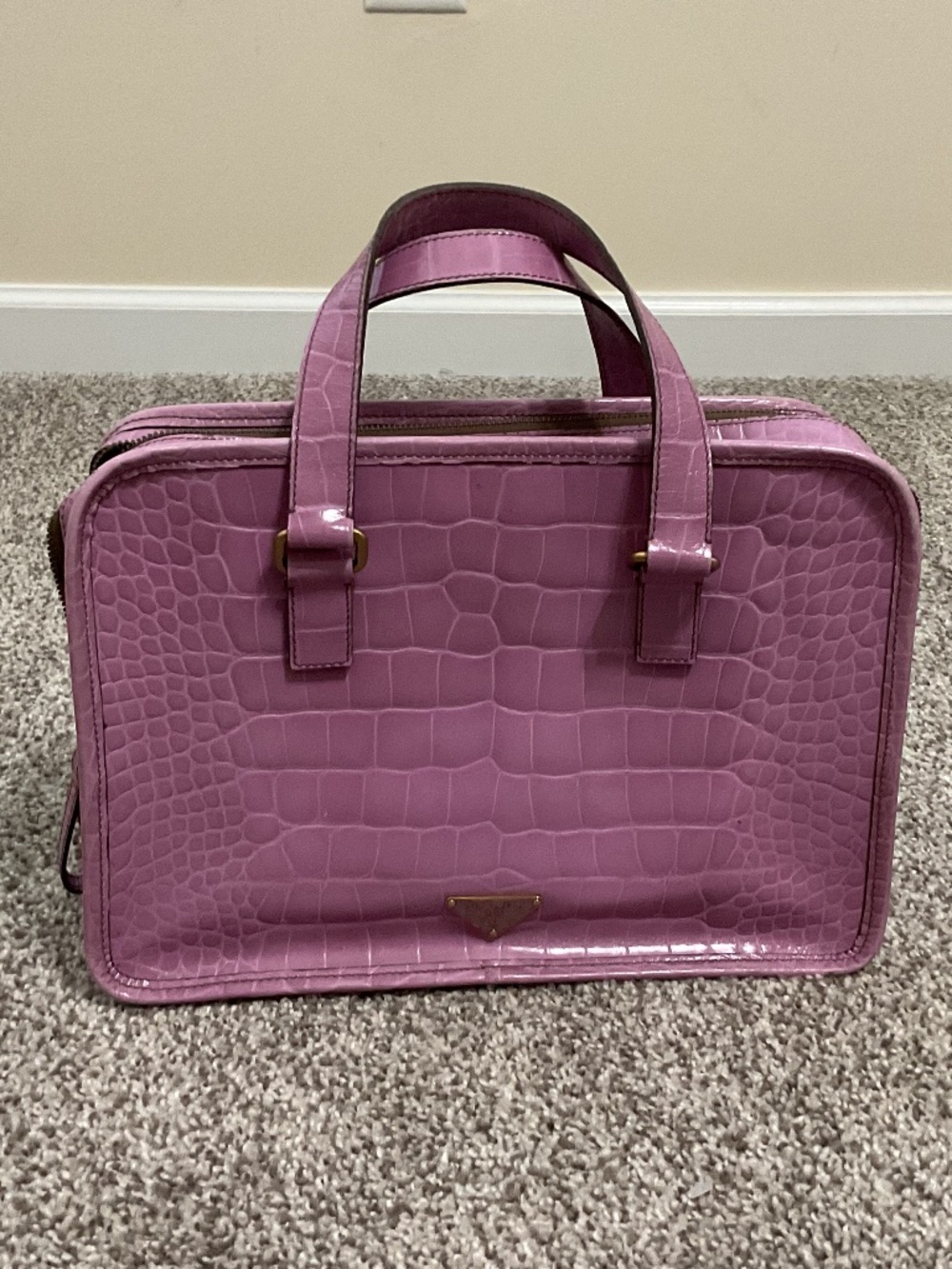 PRADA St. Cocco Lucido Top Handle Bag